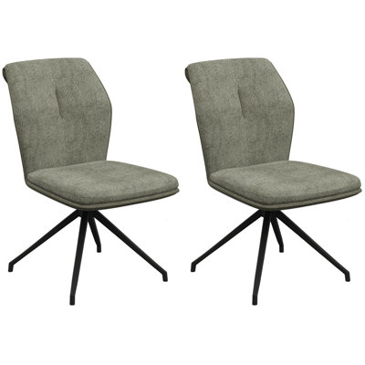 Armonia Fabric Swivel Dining Chair