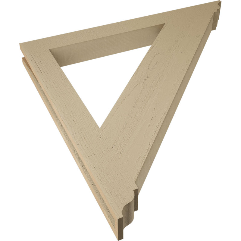 Support traditionnel en cèdre brut à grain de bois TimberThane, H 36 po x l 3,5 po x P 36 po