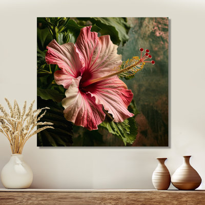Hibiscus Tropical Flower Close-Up In The Wild - Hibiscus Wall Art Decor