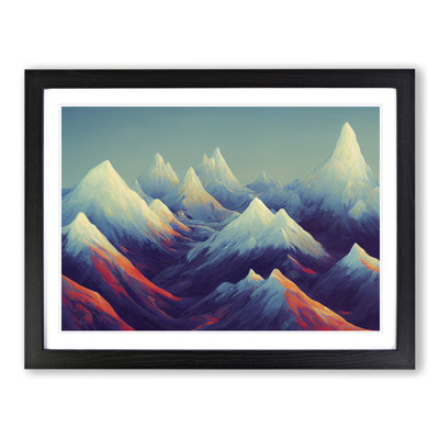 Artistic Mountains - Single Picture Frame Print