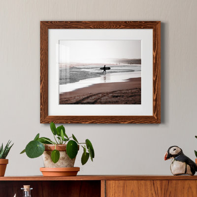 Stockton Beach par J Paul - reproduction de photo sur papier encadrée