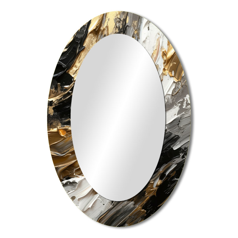 Mystery Awakening VIII - Modern Oval Wall Mirror, 36" x 24"