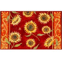 Sunflower Kitchen Rugs Anti-Fatigue Vintage Farmhouse Kitchen Floor Ma –  Discounted-Rugs