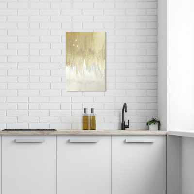 Abstrait, impression sur toile dorée moderne