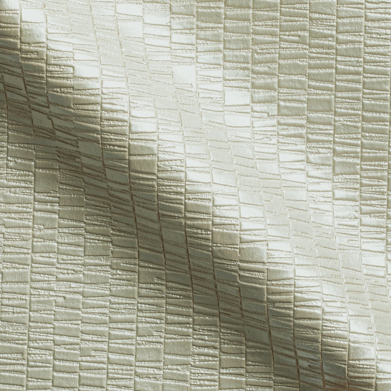 3' L x 54" W Textured Wallpaper Roll, Gold/Metallic