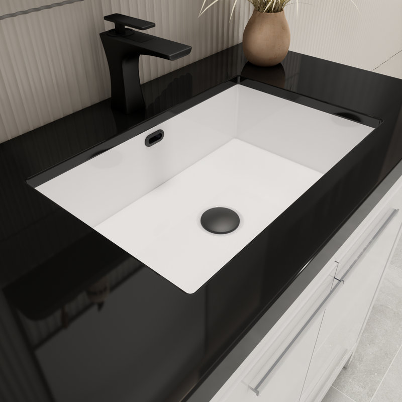 Enville 36" Single Bathroom Vanity Set, High Gloss White