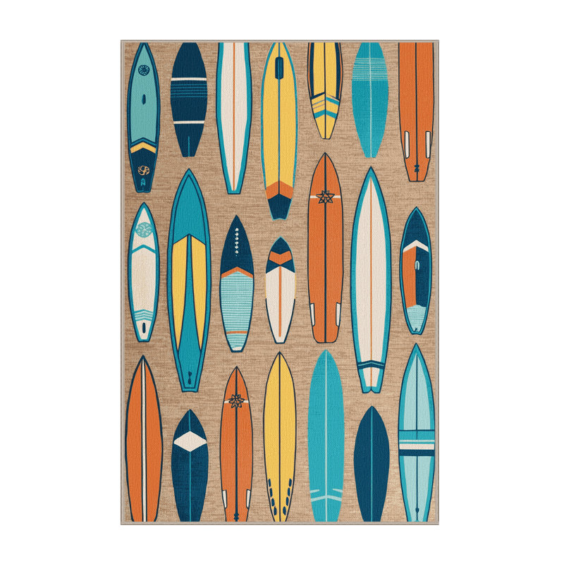  Tapis hawaïen lavable, Tapis de couloir 2 pi x 4 pi