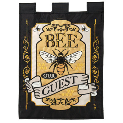 Gerhard Flag Bee Our Guest Polyester 13x18
