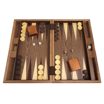 Ensemble de backgammon avec incrustation de diamant