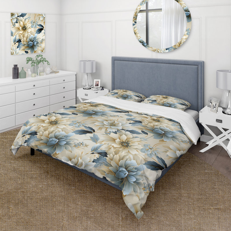Ensemble de housse de couette Contemporary Motifs Victorian, Housse de couette pour très grand lit et 2 très