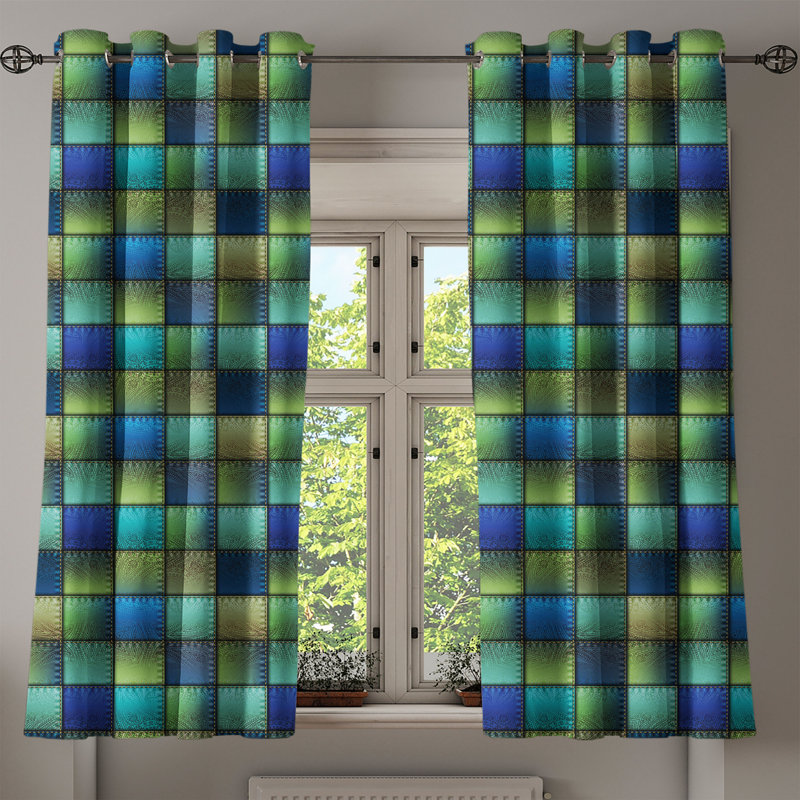 Sateen Blackout Curtains / Drapes Pair, 50" W x 63" L