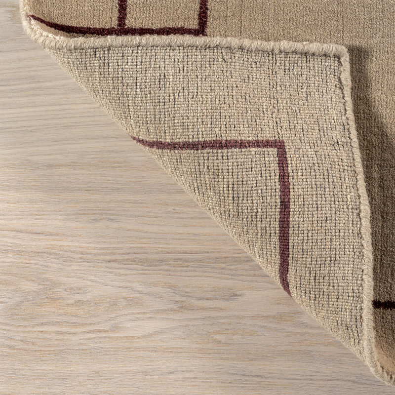 Nile Bordered Wool-Blend Area Rug, Rectangle 4' x 6'
