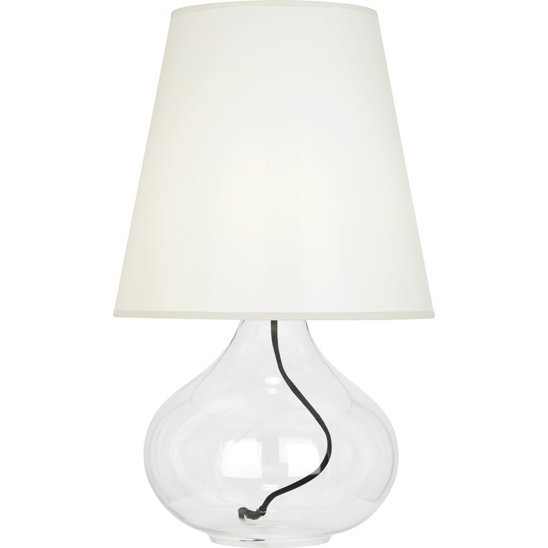 June Table Lamp, White, 30.63" H x 15.75" W x 15" D