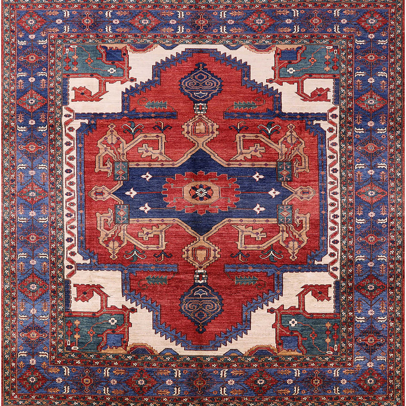 Oriental Indoor Rug, Square 4'