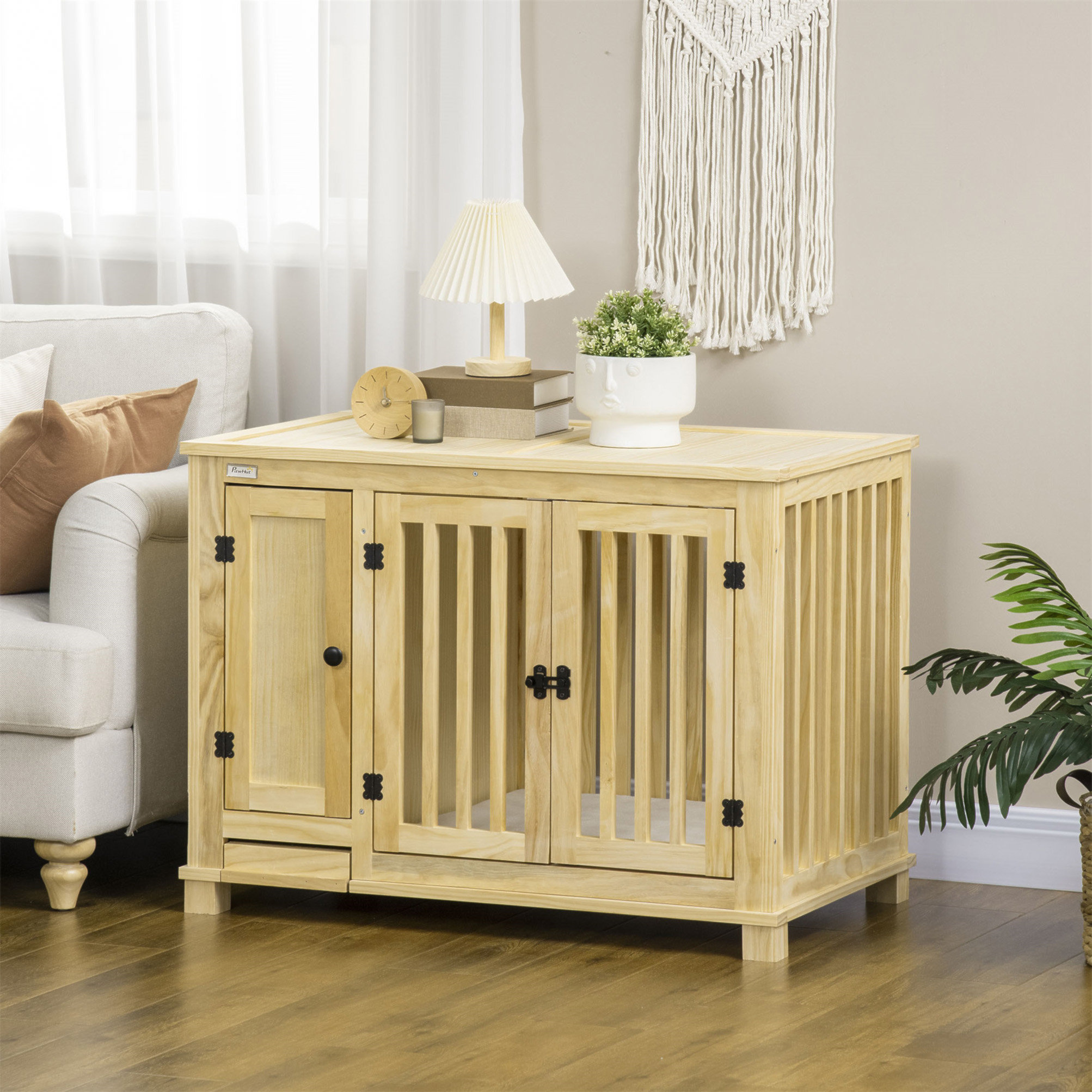Gallery Detail: Archie Oscar Versatile Wood Dog Crate Furniture With Multiple