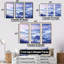 «Mountain Blue Peak Harmonie I», ensemble d'art mural montagnes-107760039-107760041