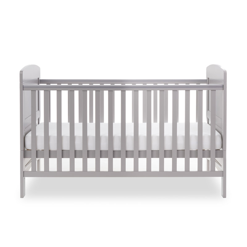 Grace Cot Bed 2-Piece Nursery Furniture Set, Warm Grey