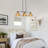 3-Light 35 in Farmhouse Rustic Kitchen Island Pendant Light, Natural Hand-Woven Rattan Hemp Shade, Modern Linear Chandelier