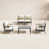 Dark Gray Frame/Beige Polyester Cushion