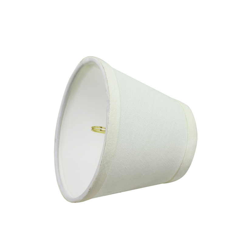 White Linen Empire Chandelier Lamp Shades Set of 5