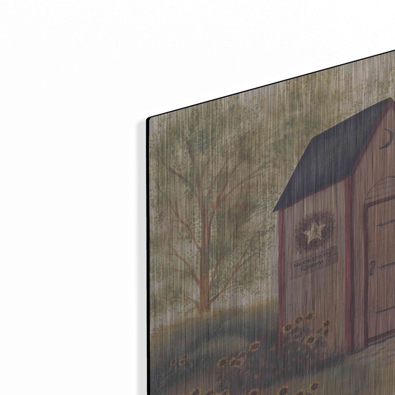 «Folk Art Outhouse I» par Pam Britton, H 12 po x l 12 po