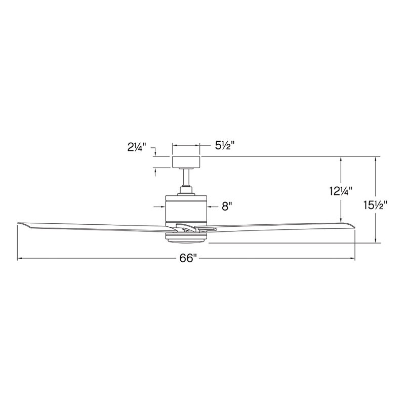 Hinkley Vantage LED Ceiling Fan, Matte Black, Matte Black