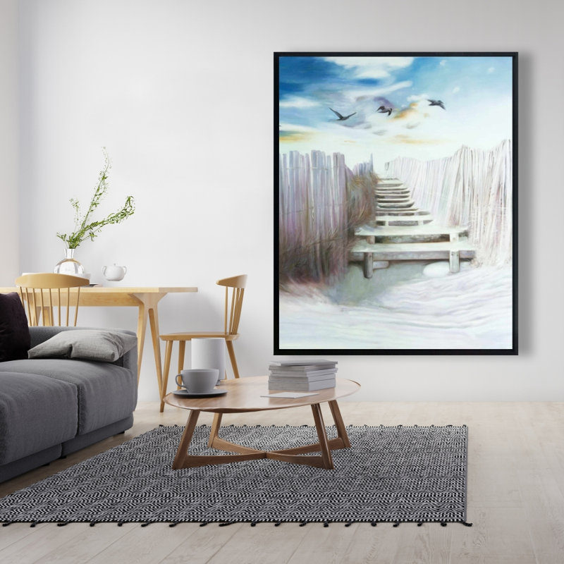 Break At The Beach Print On Canvas