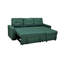 Canapé-lit modulaire convertible en forme de L, mobilier d'appartement élégant, canapé-lit escamotable pour petits espaces et salons, vert bleuâtre-1941141599