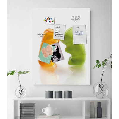 Magnetic Glass Photo Memo Board