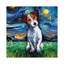Jack Russel Terrier Night by Aja Trier - Wrapped Canvas Painting-365845119