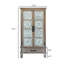 Buffet de 55,12 po de hauteur avec buffet - Armoire-buffet en bois rustique - Buffet polyvalent avec rangement pour la décoration et l'organisation