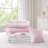 Pink Twin Twin XL Bedding Sets, Microfiber Floral Bow Comforter Set for Girls