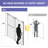 44" - 48" W x 76" H Single Sliding Frameless Shower Door with 5/16" (8mm) Glass with Explosion-Proof Film , Black Handle-117017640