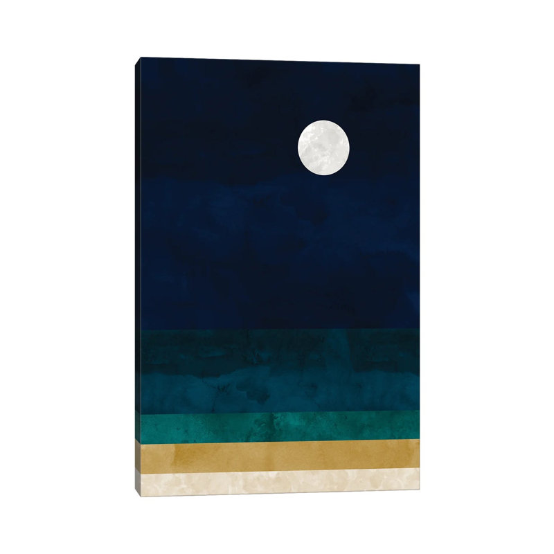 Abstract Seascape by Van Credi - Print on Canvas, Wrapped Canvas, 66.04 cm H x 45.72 cm W x 3.175 cm D