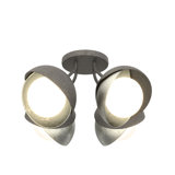 Brooklyn 4 - Light Double Shade Semi Flush Mount
