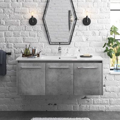 Meuble-lavabo mural simple de 48 po Agostini