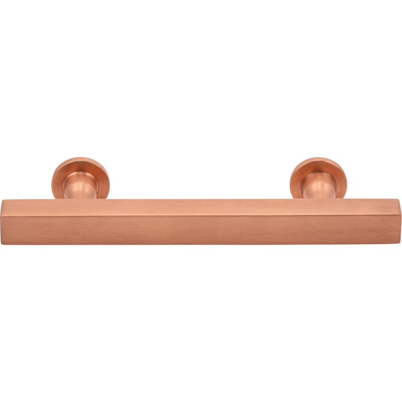 Dante Bar Pull, Unlacquered Brass, 3"