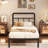 Javoronkov Metal Frame Bed with Headboard-1830148560