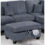 Ensemble de canapé modulaire contemporain gris foncé 3 pièces-38393117