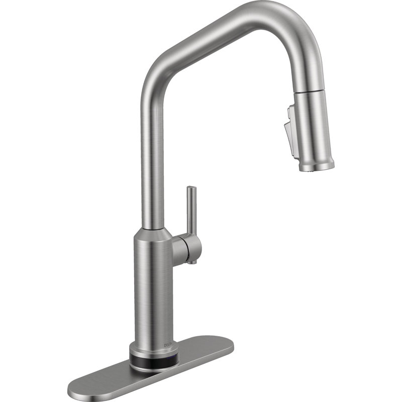 Touch2O Technology Kitchen Faucet with Touchless Technology, Lumicoat Arctic Stainless