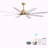 66 Inch Low Profile ABS Ceiling Fan With Dimmable Lights And Smart Remote Control 6 Speed Reversible Noiseless DC Motor For Indoor-1831815940-1831815947