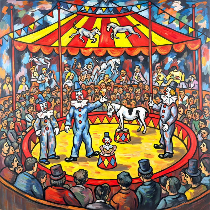 The Big Tent, 24" H x 24" W