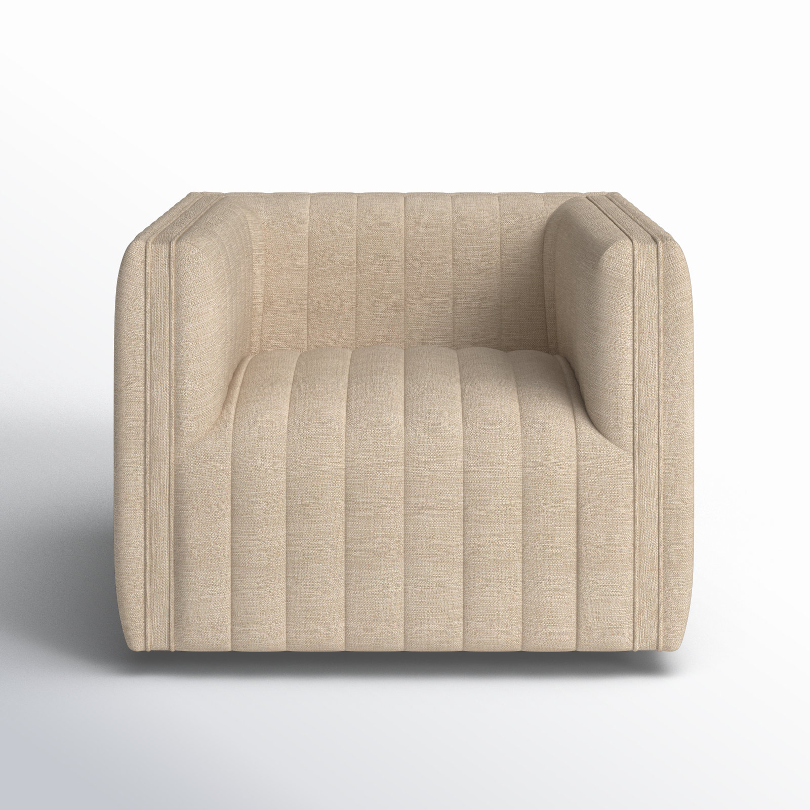 Brandt Swivel Patio Lounge Chair, Casa Cream