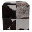 Repose-pieds de luxe avec bandes à motif patchwork - Repose-pieds repose-pieds pour la chambre à coucher, le vestibule ou les sièges supplémentaires - Pouf de décoration de maison moderne pour meubles de salon ou siège de meuble-lavabo - 18 po, noir-1490033665