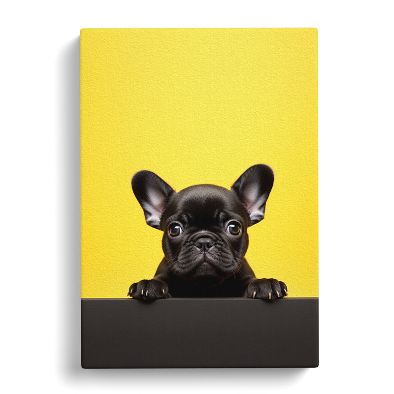 French Bulldog Minimalism - Print, 76cm H x 50cm W x 3cm D