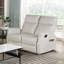 Causeuse inclinable contemporaine beige avec pochette latérale 1pc