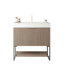 Ensemble de meuble-lavabo simple à rayures 30 po Krumm