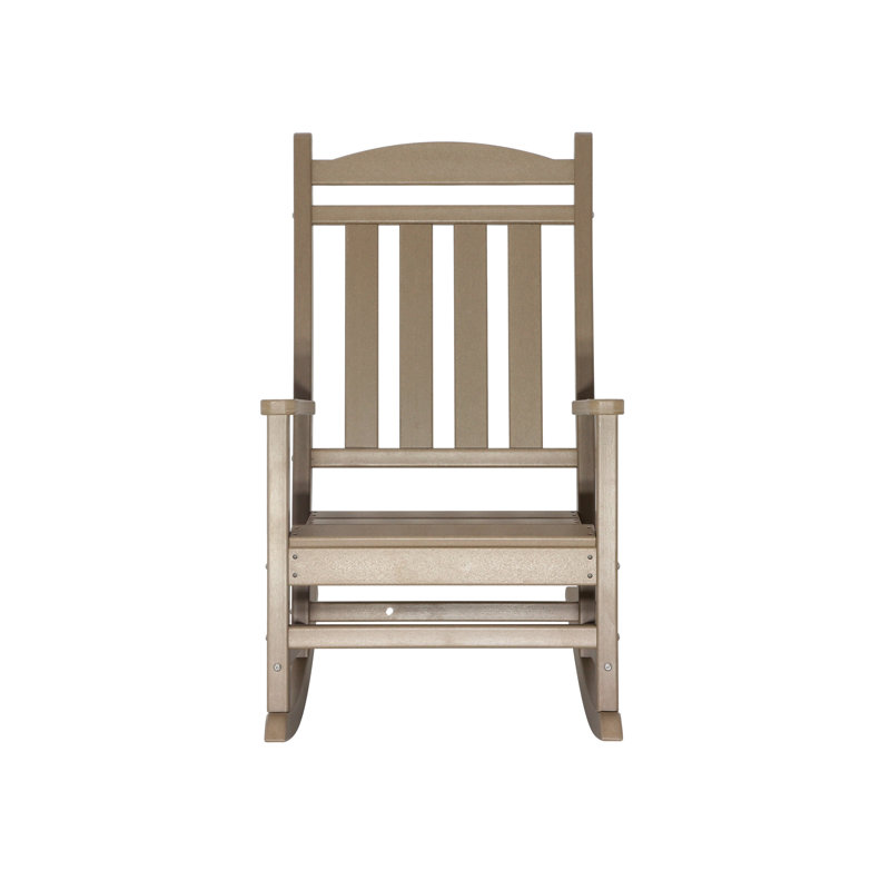 Chaise berçante d'extérieur Adirondack, Brun clair