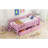 Sturdy Twin Size Platform Bed With Guardrail And Multiple Storage Options-1690043810