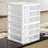 Sterilite Wide 3 Drawer Unit, Tabletop Storage Organizer for Desk, Counter at Home, Office, Bathroom
